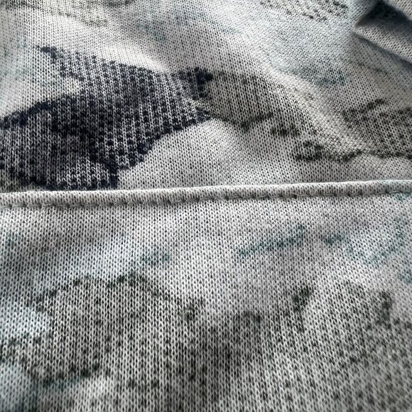 Tiny Whales Camo Print Hooded Lightweight Sweatshirt 8 - Picture 3 of 4